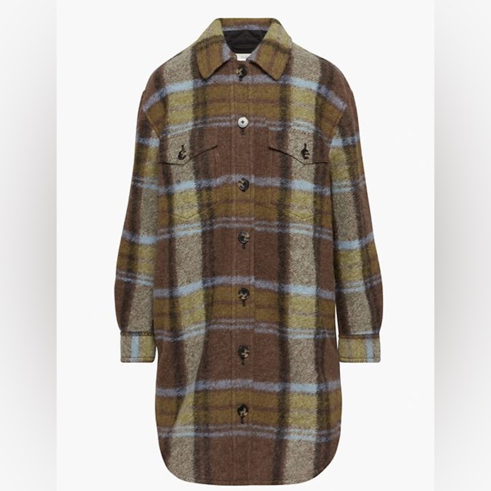 NWT ARITZIA Ganna Wool Shirt Jacket Long